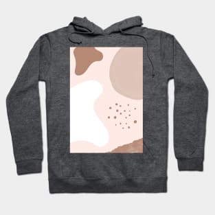 Beige Postmodern Cow - abstract minimalist design Hoodie